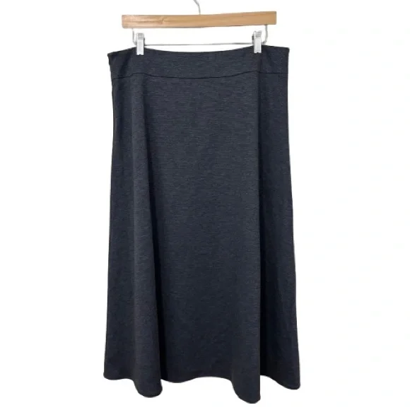 212 Collection Classic Dark Grey A-Line Skirt Size 12 - Picture 1 of 5